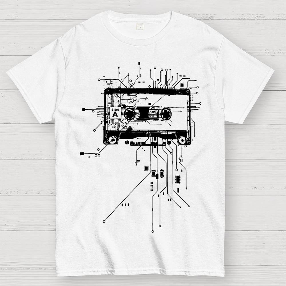 Cyber tape Cotton Summer Casual Cool Loose T-Shirt
