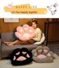 Half-Surround Bear Paw Cushion - Faux Rabbit Fur Cat Paw Sofa Tatami Cushion