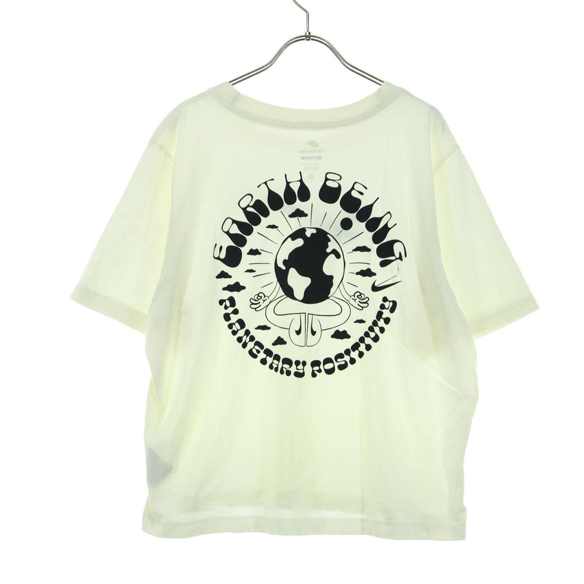 

Косметические товары Футболка с коротким рукавом с принтом NIKE L белая Мужская Б/У