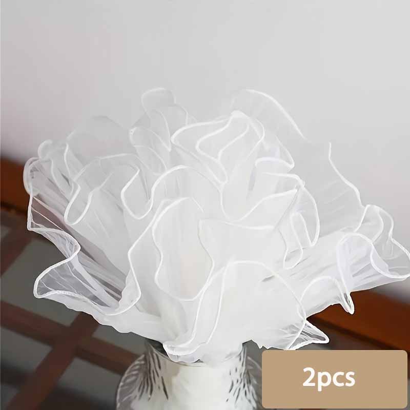 

2pcs Wavy Yarn Wrapping Paper Flower Bouquet Supplies Gift Wrapping Paper Flower Wrapping Tissue Paper Weddings Gift Packaging Any Occasion Decor