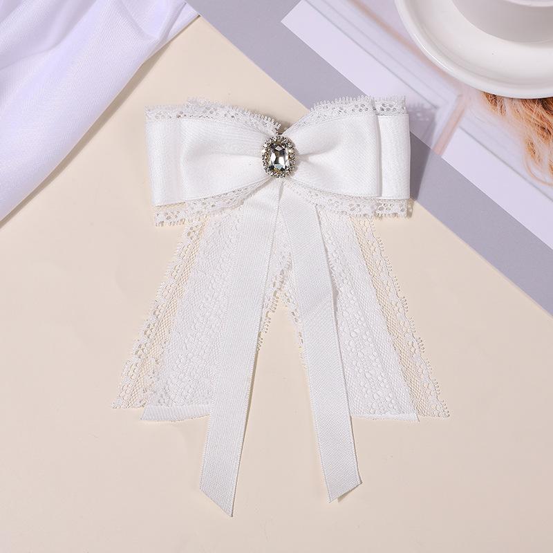 Vintage Elegantní Krajková Mašle Stuha Brož Vintage Kravata Korsáž Smuteční Brož Dámský Oblek Košile Límcové Spínací Špendlíky Oděvní Doplňky