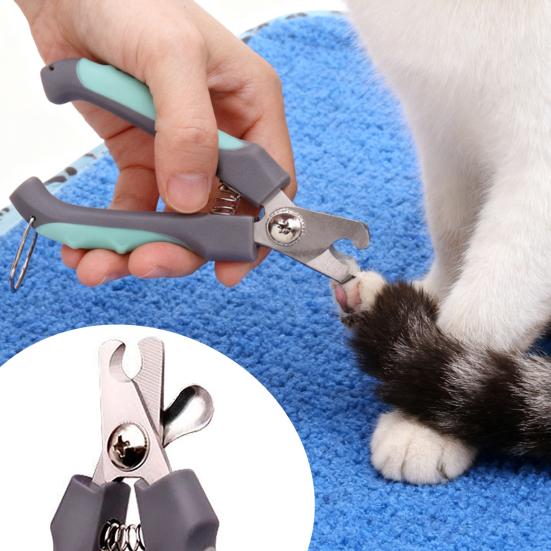 Pet Nail Clippers Portable Pet Nail Trimmer Safe Cat Nail Clippers with Safety Guard To Avoid Overcutting Grooming Tool for Cats Dogs