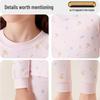 LANGSHA Girls' 100% Cotton Thermal Underwear Set
