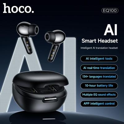 Hoco . EQ100 AI Translation Earbuds - 134-Language Translator & Smart Bluetooth Headphones