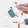 Baby Feeding Bottle with Teethers Baby Silicone Rice Paste Cereal Feeding Squeeze Bottle Spoon Feeder for Newborn Child Utensils