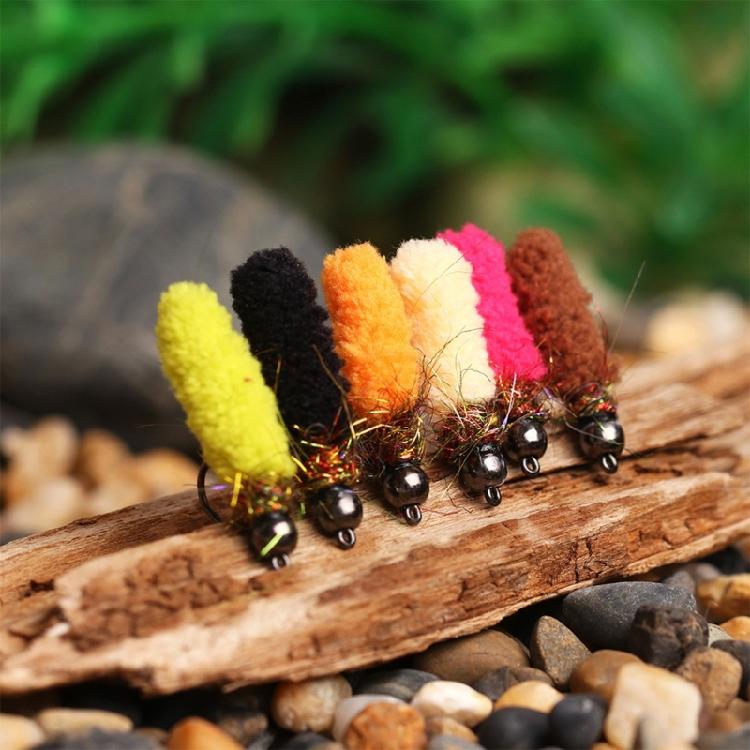 6Pcs Professional Wet Fly Nymph Hook In 6 Colorful Color Fishing Hook Ideal For Sensitive Fishes Like Trouts And Basses