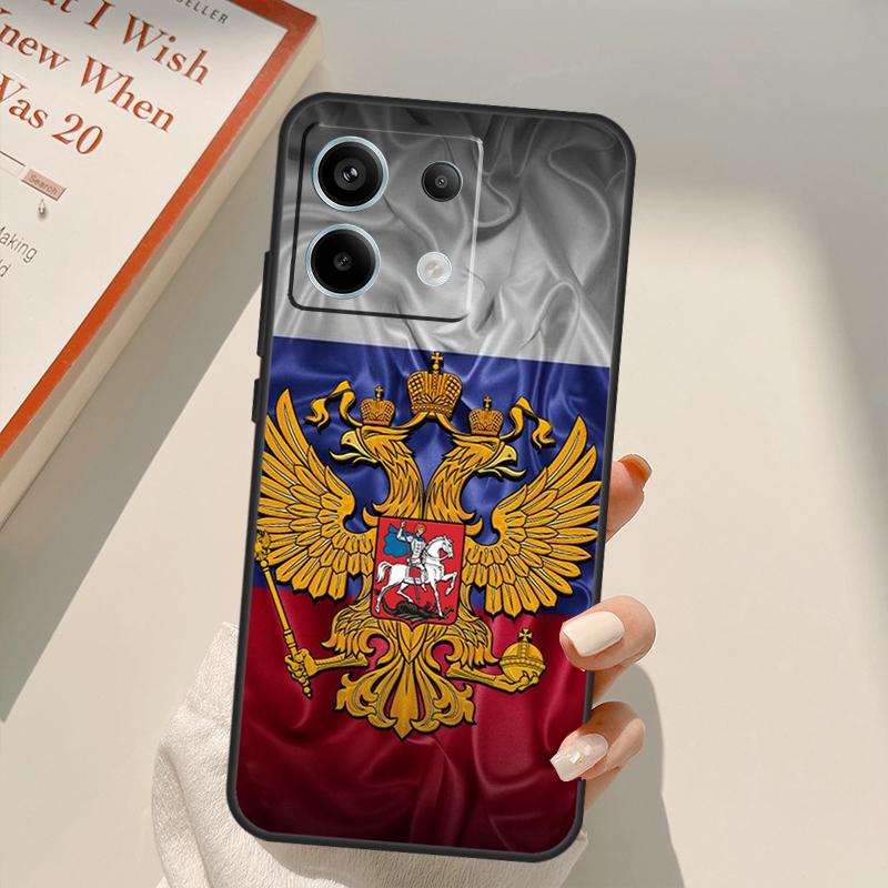 Russia Russian Flags Emblem Funda For Xiaomi Redmi Note 13 14 9 10 12 11 Pro 11S 12S Case For Redmi 15 C 12C 13C 14C 10C