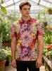 Men Hawaiian Pineapple 3D Print Polos Man Casual Short Sleeve Breathable Streetwear Fashion Summer Beach Top Outfit