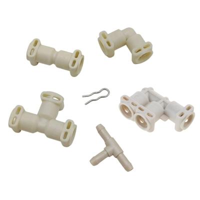 Multifunctional Coffee Machine Connector Adapter Clip Water Pipe Adapter Easy Installation Leakproof Plastic Texture