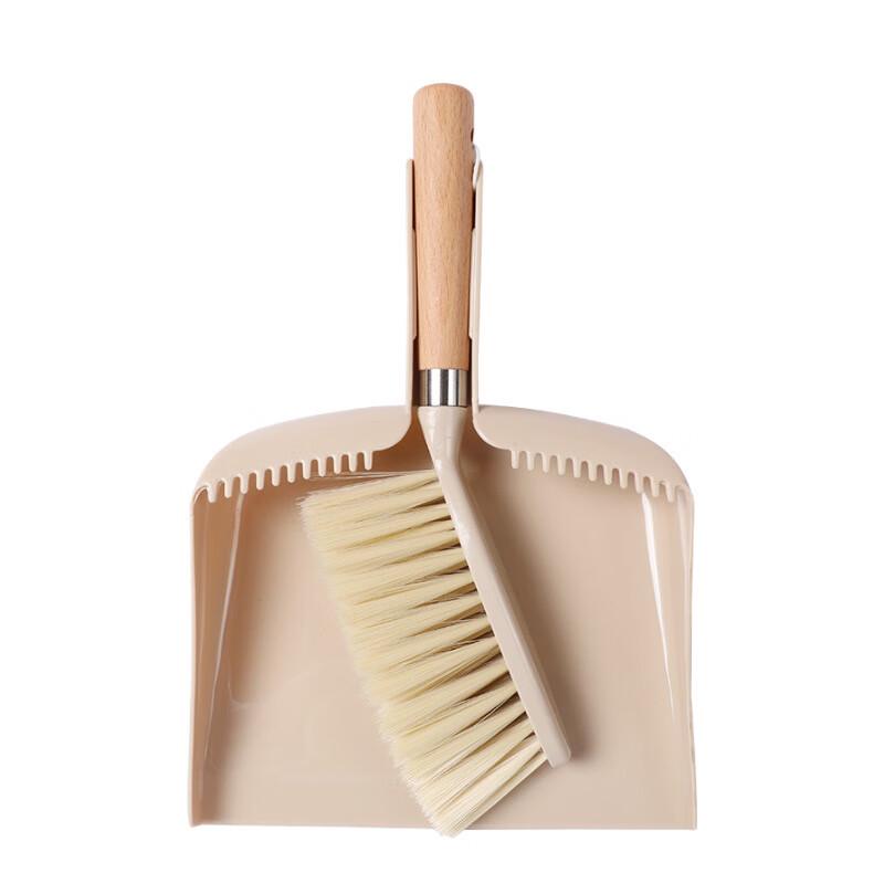 DeRien Mini Wooden Handle Dustpan & Brush Set