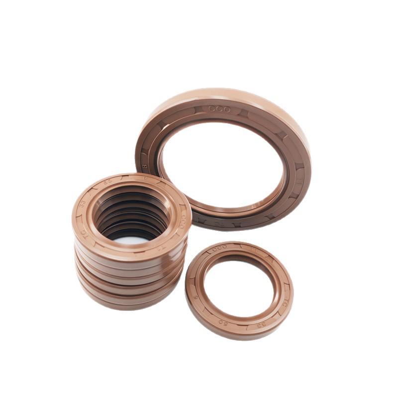 High-Temperature Resistant FKM Double-Lip Skeleton Oil Seal, Fluororubber, All Sizes, Inner Diameter 5-100mm