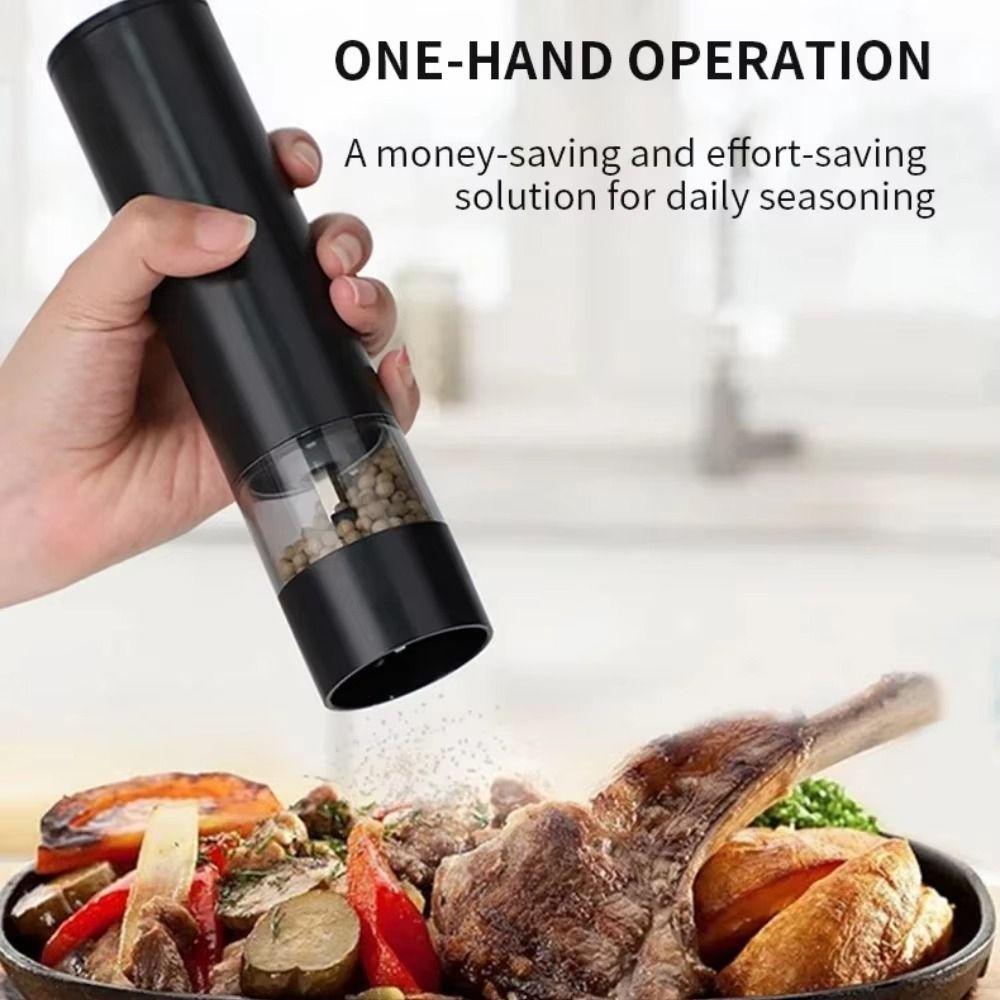 Large Capacity Auto Salt Mills Adjustable Kitchen Grinding Tool Electric Spices Grinder  Sea Salt