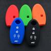 ZAD 5 Buttons Silicone Car Key Case Cover Fob Skin Pocket Protector for Nissan Quest MPV Elgrand Nv200 Evalia Serena Key Holder