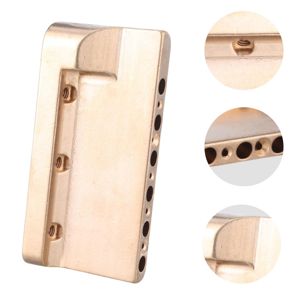 Professional Electric Guitar Bridge Block Replacement Brass Tremolo Block for Tremolo System Bridge Easy Installation