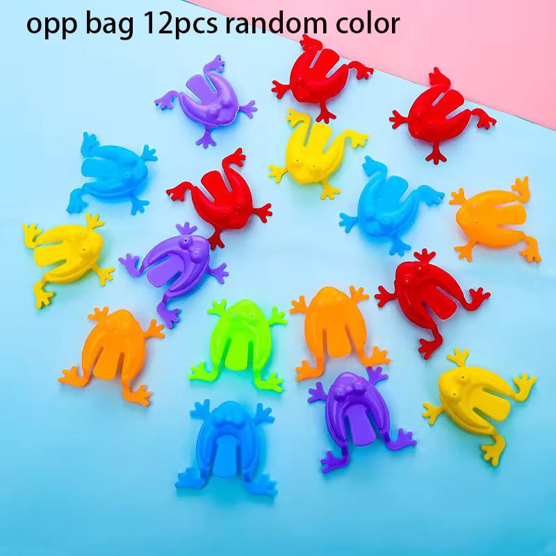 50PCMini Jumping Frogs Toy Set, Colorful Abs Plastic Finger Toys, Fun Party Games, Ideal Birthday Gift, Parent-Child Interaction