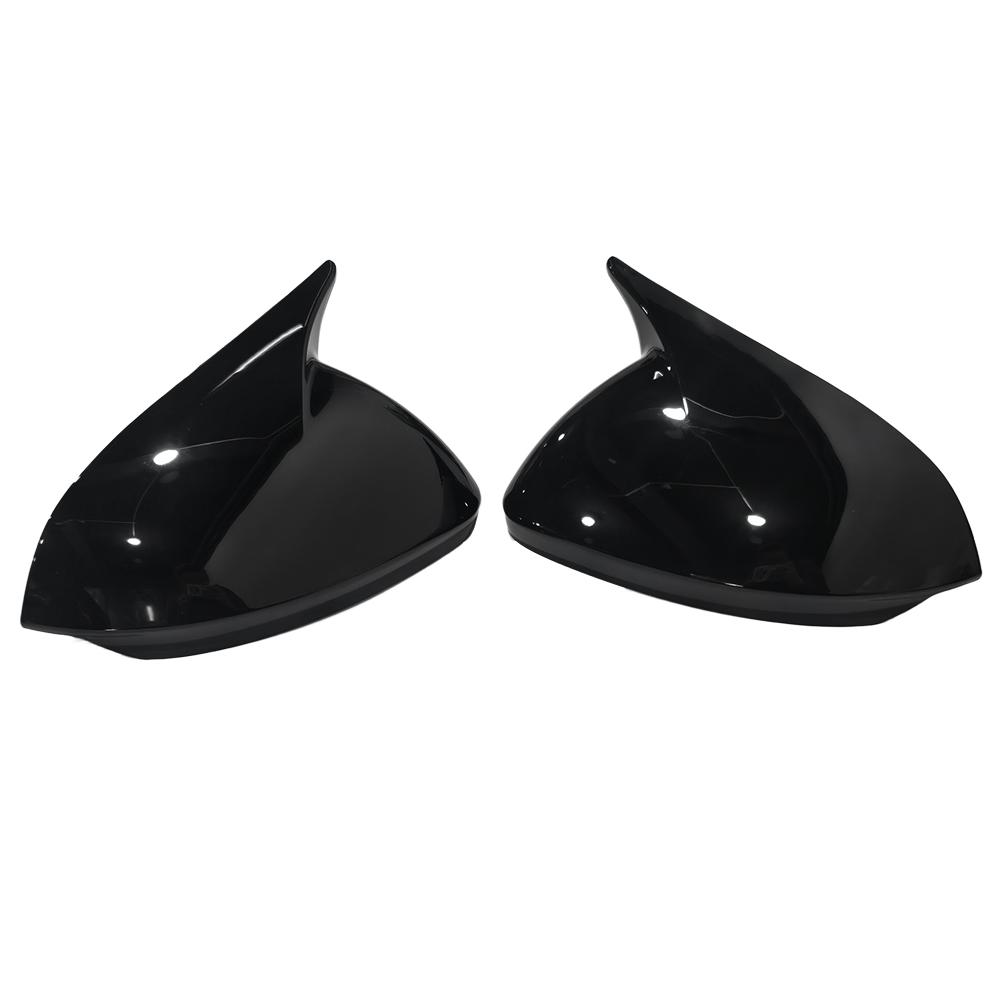 OX Horn Rearview Mirror Cap Side Mirror Cover Exterior Sticker Wing Trims Car Accessories For Hyundai Sonata 11th 2024 Gloss Black