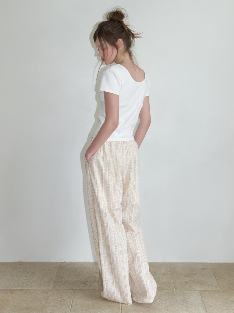 Liel Liv Banding Pants (Beige)
