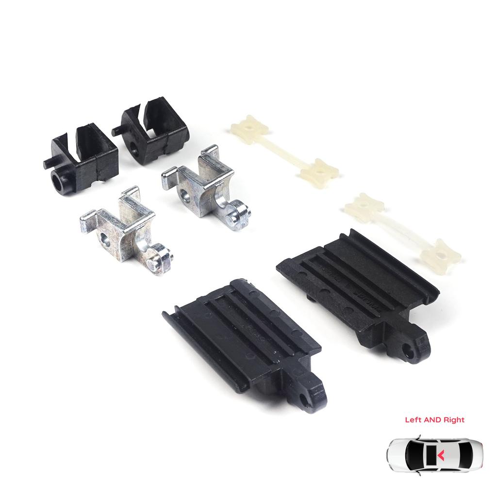 BSR531+BSR532 Sunroof Sliding Rail Lift Lever Hinge Repair 8 PCS Set Left Right for BMW 3 E36 E46 7 E38 54128119747 54128119748