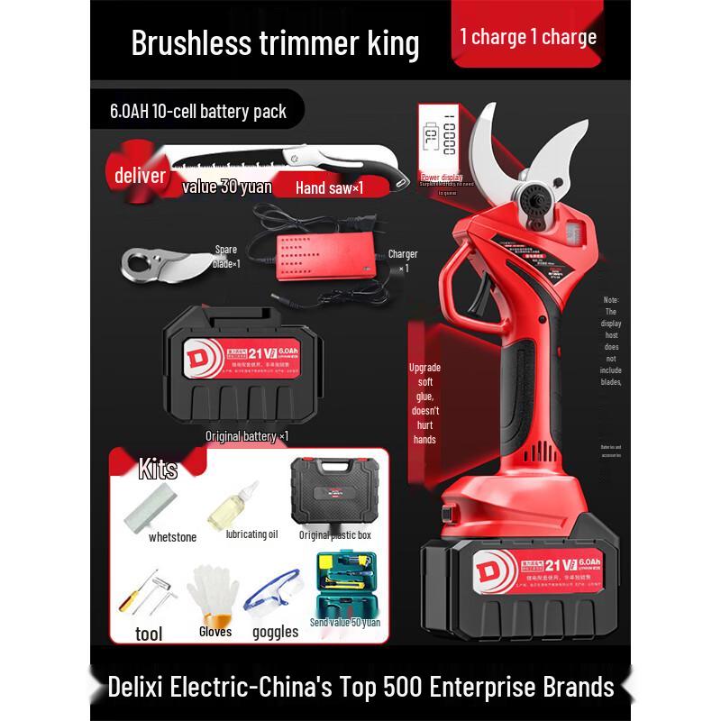 Delixi WBT Brushless Electric Pruning Shears CN plug (adapter included)