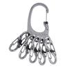 NITEIZE Stainless Steel BigFoot Locker Carabiner Key Holder with Lock - D-Shaped All 3 Colors(Official Japan Product)