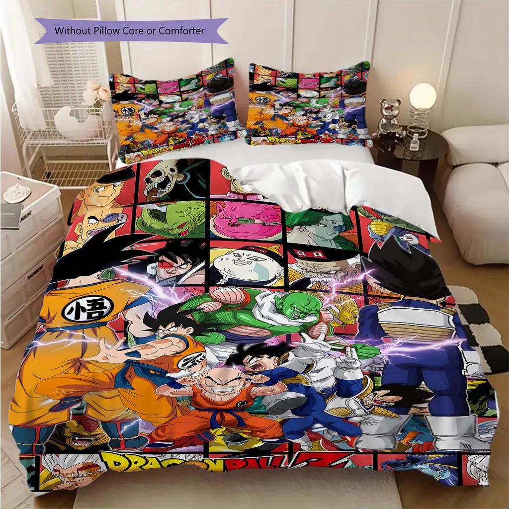 Dragon Ball Soft and Comfortable Duvet Cover, Children's Bedding Set Gift, Extra Large Size, Various Sizes Available -LXR9