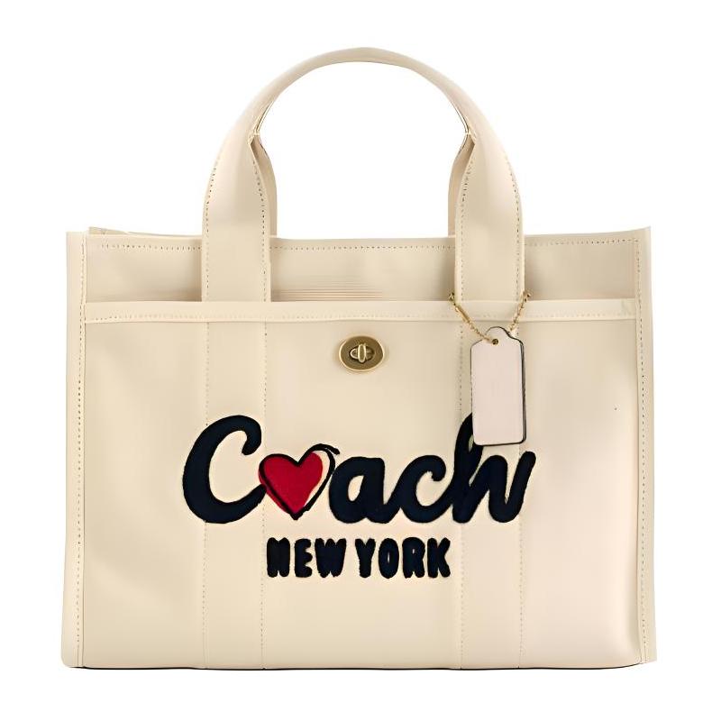 

COACH handbag Chinese Valentine s Day Limited Cargo 34 Love Pattern Brand Letter Design Tote Bag Tote Bag Shopping Bag Shoulder Crossbody Bag Fabric білий