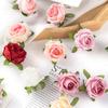 10/30Pcs Artificial Flowers Silk Rose Head Diy Candy Box Home Christmas Decoration Garden Arch Wedding Bouquets Wreath Accessory