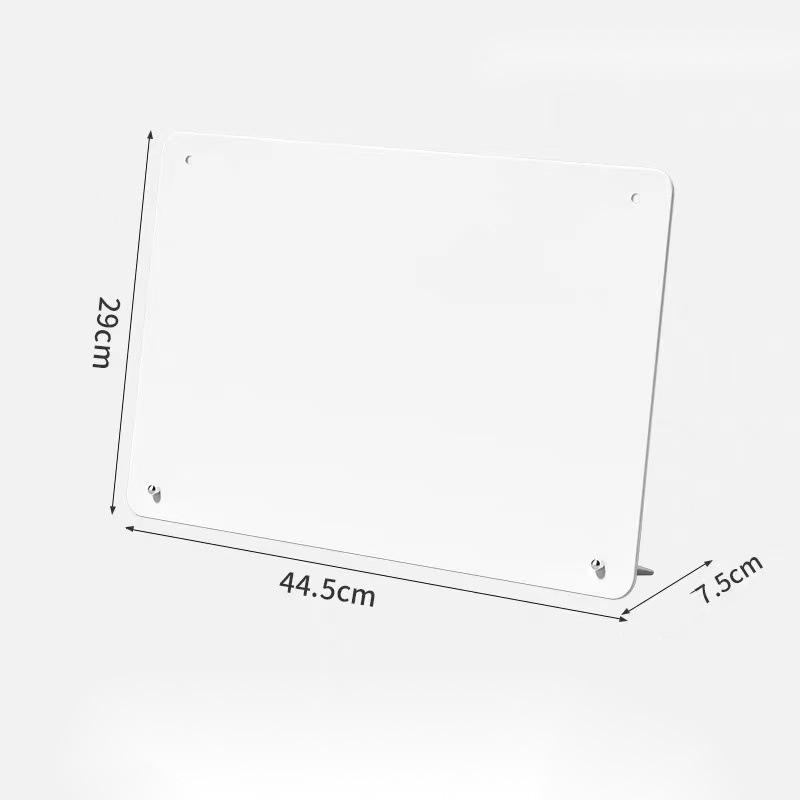 1Pcs Creative Metal Magnetic Board Photo Display Diy Desktop Message Board Rounded Corners Ironwork Sign Note Board For Coffee S