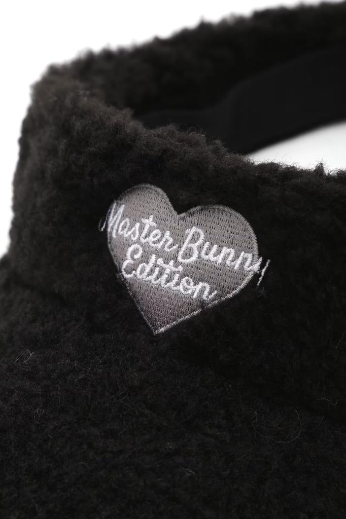 Master Bunny Sun Visor Heart Adjustable Golf Hat FR Women's (Boa, Logo, Size) / / 758-4287004 010_Black