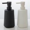 Press Pump Handwash Container Modern Ribbed Soap Lotion Bottle Lotion Gel Jar  Farmhouse Style