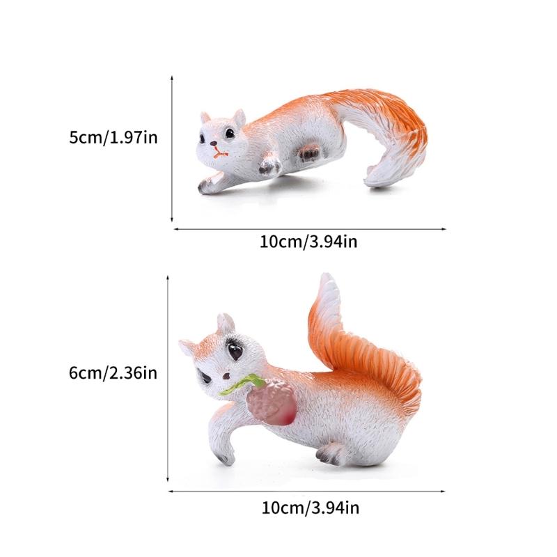 Pack of 2 Cute Squirrels Hanging Figurines Planter Hangers Resins Animal Statues for Indoor and Outdoor Decoration