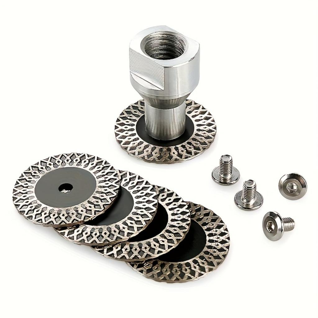 5pcs 40mm Diamond Saw Blades with Removable Flange M14 for Granite, Marble, Concrete, Ceramic, Porcelain