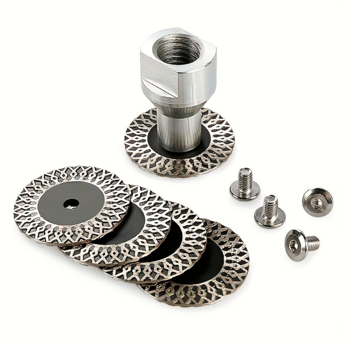 

5 шт. алмазных пильных дисков 40 мм со съемным фланцем M14 для гранита, мрамора, бетона, керамики, фарфора