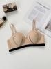 Peach Japanese Pure Desire Wind Lace Non-empty Cup Gathering Anti-sagging Small Chest Shows Large Bra Underwear Women