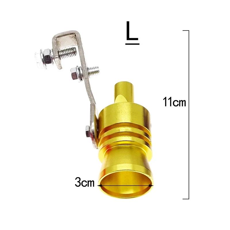 Universal Motorbike Vehicle Refit Device Exhaust Pipe Turbo Sound Whistle Universal Simulator Turbo Sound Whistler S-XL Size