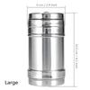 Stainless Steel Spices Shaker Seasoning Cans Rotate Camping Barbecue Jars Spices Storage Box Salt Sugar Pepper Storage Bottle