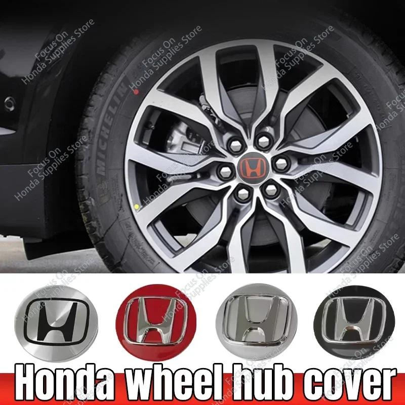 4pcs 58mm 69mm Wheel Center Cap Logo Hub Cover Badge Emblem For Honda Civic City Accord Odyssey Spirior CRV Hrv Jazz CBR HR-V