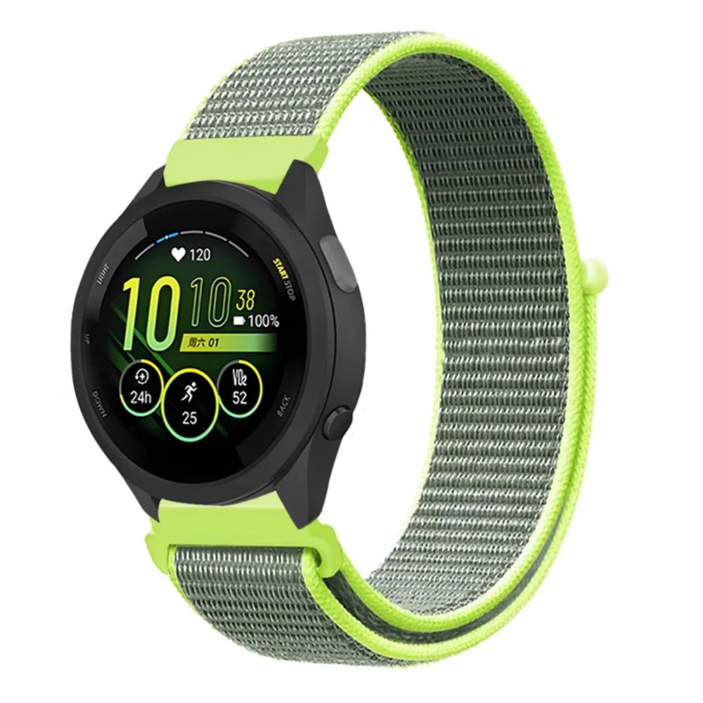 20mm 22mm Pletený nylonový smyčkový řemínek pro Garmin Forerunner 165 55 965 265 255 955 Venu 3 Náramek pro Garmin Active/Vivoactive 5
