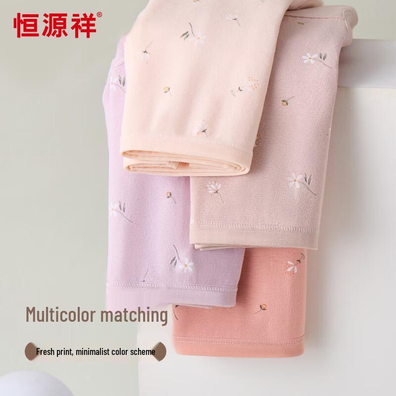 Hengyuanxiang Women's Plus Size High-Waist Pure Cotton Antibacterial Underwear (4-Pack)