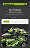 Gu Li 10628 Mamba Green Koenigsegg Sports Car Building Blocks Compatible with Lego
