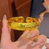 Pulseira Explosiva de Gelo Triturado com Abertura Larga para Pneus para Mulheres, Acessórios de Pulseira de Luxo Leve e de Alta Qualidade
