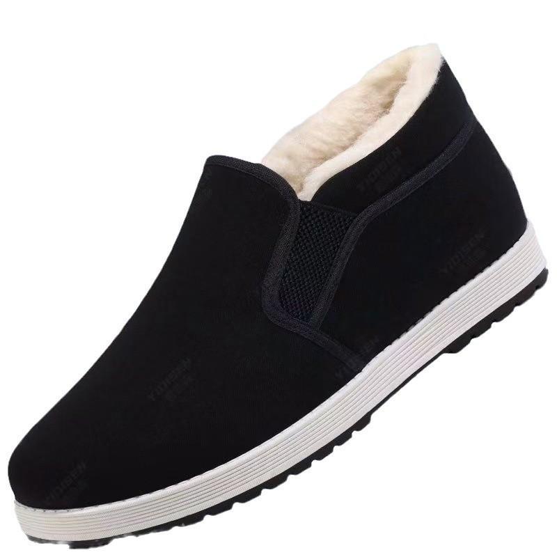 Winter thickened men's cotton shoes non-slip shoes warm middle and old shoes cloth shoes cotton boots