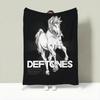 Band D-Deftones Throw Lightweight 240g Flannel Blanket Soft Skin-friendly for Summer Cooling