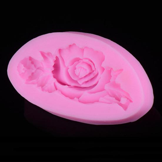 Practical Cake Use Colorfast Mold Easy To Shape Rose Flower