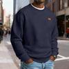 Sudadera Casual de Manga Larga con Cuello Redondo y Textura para Hombre