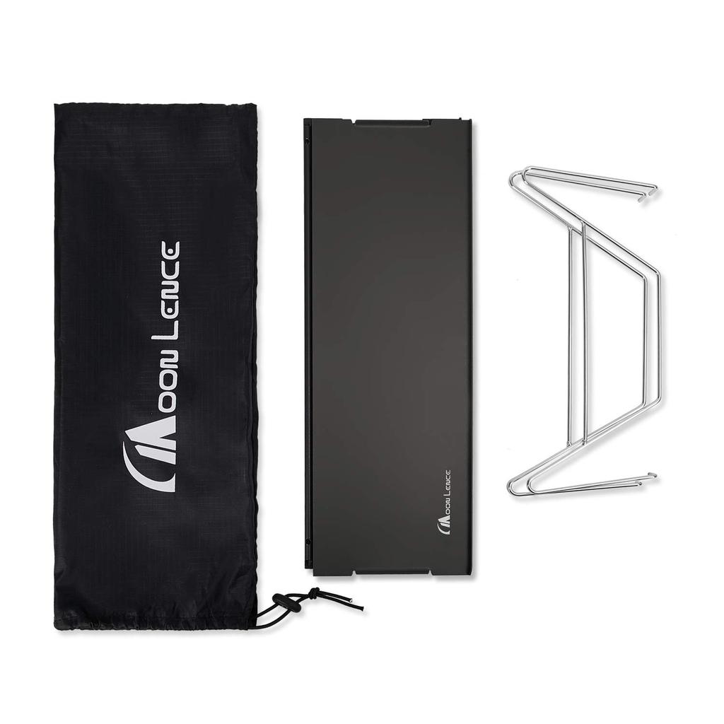 Moon Lence Masă de camping în aer liber Masă pliabilă din aluminiu Masă joasă Camping solo Compact Ultra ușor 465g Geantă de depozitare inclusă