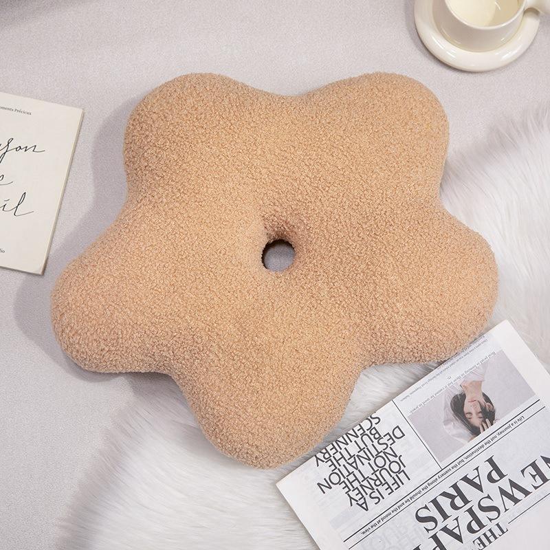 Nordic Style Cloud Donut Throw Pillow Plush Toy Ball Doll Home Sofa Pillow Cushion Doll