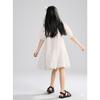 Big Girls Puff Sleeve Short Sleeve Princess Dress Casual Summer Sweet Kids Dress