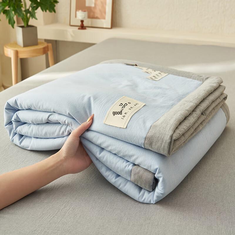 

Muji-Style Yarn-Dyed Cotton Linen Quilt
