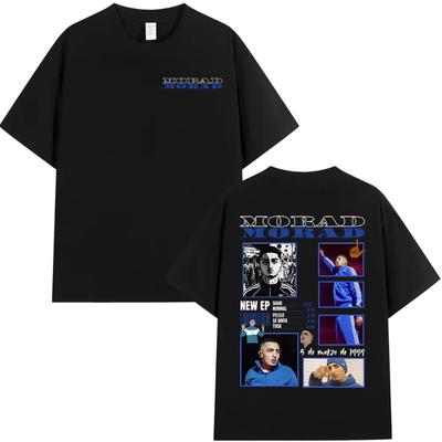 Rapper Morad MDLR Grafik T-Shirts Herren Damen Mode Vintage T-Shirt Lässig Übergroß Kurzarm T-Shirts Streetwear